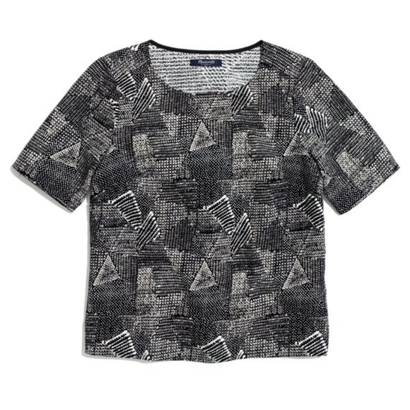 Madewell🌿Short Sleeve Textured Top - Picture 4 of 8